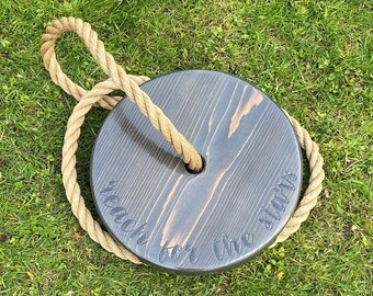 Reach for the Stars Round Swing | Disc Swing for Kids | Round Rope Swing | Circle Swing | Outdoor Toddler Swing | Outdoor Kids Swings