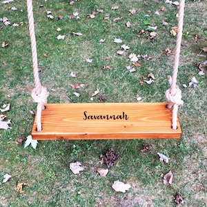 Personalized Tree Swing | Personalized Swing | Engraved Swing | Personalized Wood Swing | Wedding Swing | Swing for Bedroom | Swing for Baby