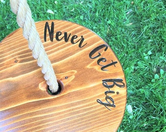 Never Get Big Round Swing | Disc Swing for Kids | Round Rope Swing | Circle Swing | Outdoor Toddler Swing | Outdoor Kids Swings