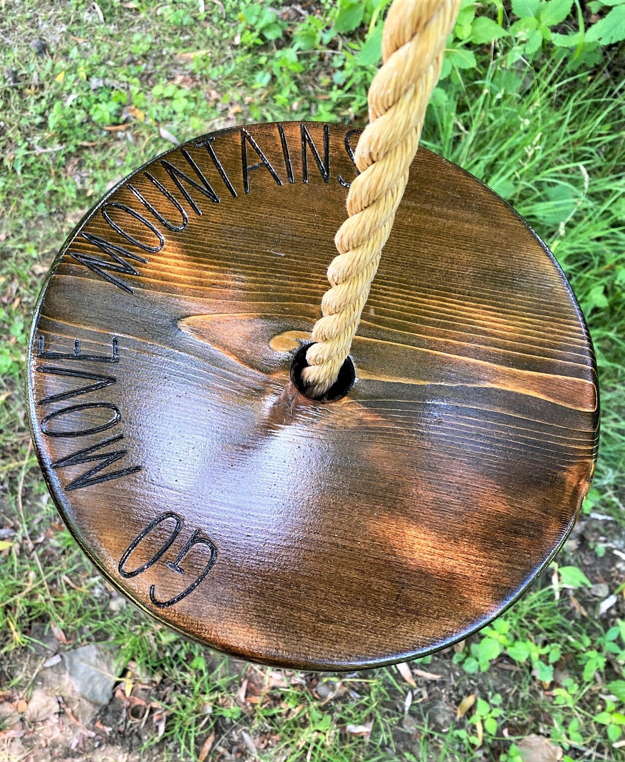 Go Move Mountains Round Swing | Disc Swing for Kids | Round Rope Swing ...