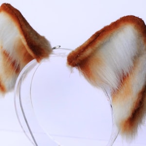 Premium Realistic Orange Cat Ears / Handmade Nekomimi - Kemonomimi / Cosplay