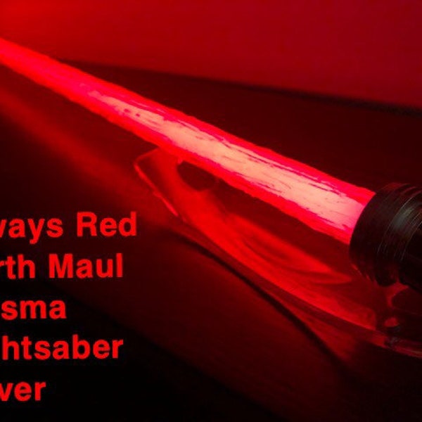 Star Wars Always Red Plasma Effect Lightsaber Cover for the Darth Maul Force FX Black Series Lightsaber.