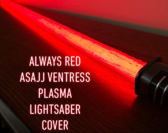 Red Plasma Lightsaber Blade Cover for Asajj Ventress Force FX Saber