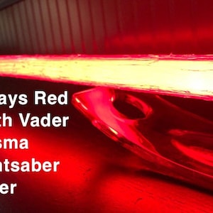 Darth Vader Lightsaber Blade Cover, Red Plasma Effect