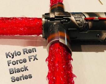 Kylo Ren Lightsaber Red Flame Blade Covers for Force FX Black Series