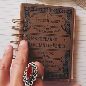 Vintage Shakespeare Book Repurposed with Ephemera/ Mini Junk Journal/ Vintage Junk Notebook