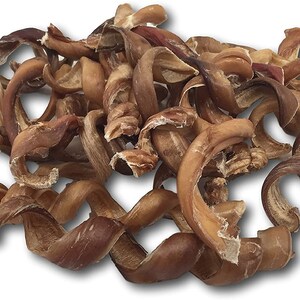 Top Dog Chews 8&quot;-10&quot; Bully Stick Thick Spirals - 25 Springs from