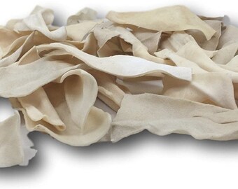Natural Rawhide Chips for Dogs Bulk Rawhide Dog Treats 1lb Etsy
