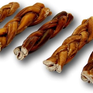 Top Dog Chews Braided 6&quot; Bully Sticks Pack of 5