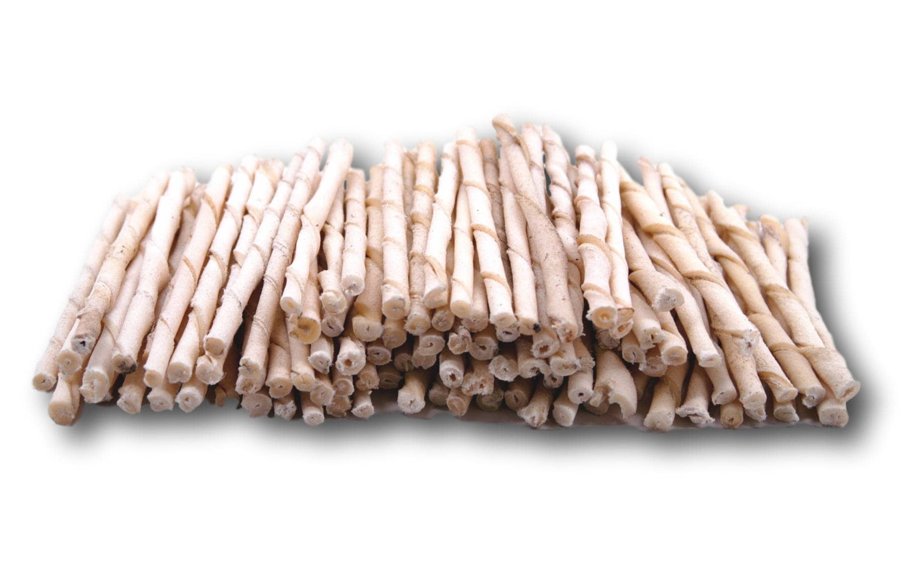 Rawhide Natural Twist Sticks pack of 100 From Top Dog Chews Etsy UK