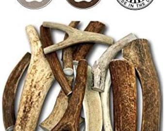 Top Dog Chews Premium Large Antler (+/- an ounce or two) Variety Pack! No Pieces Under 6" Brand! (Two Pounds)