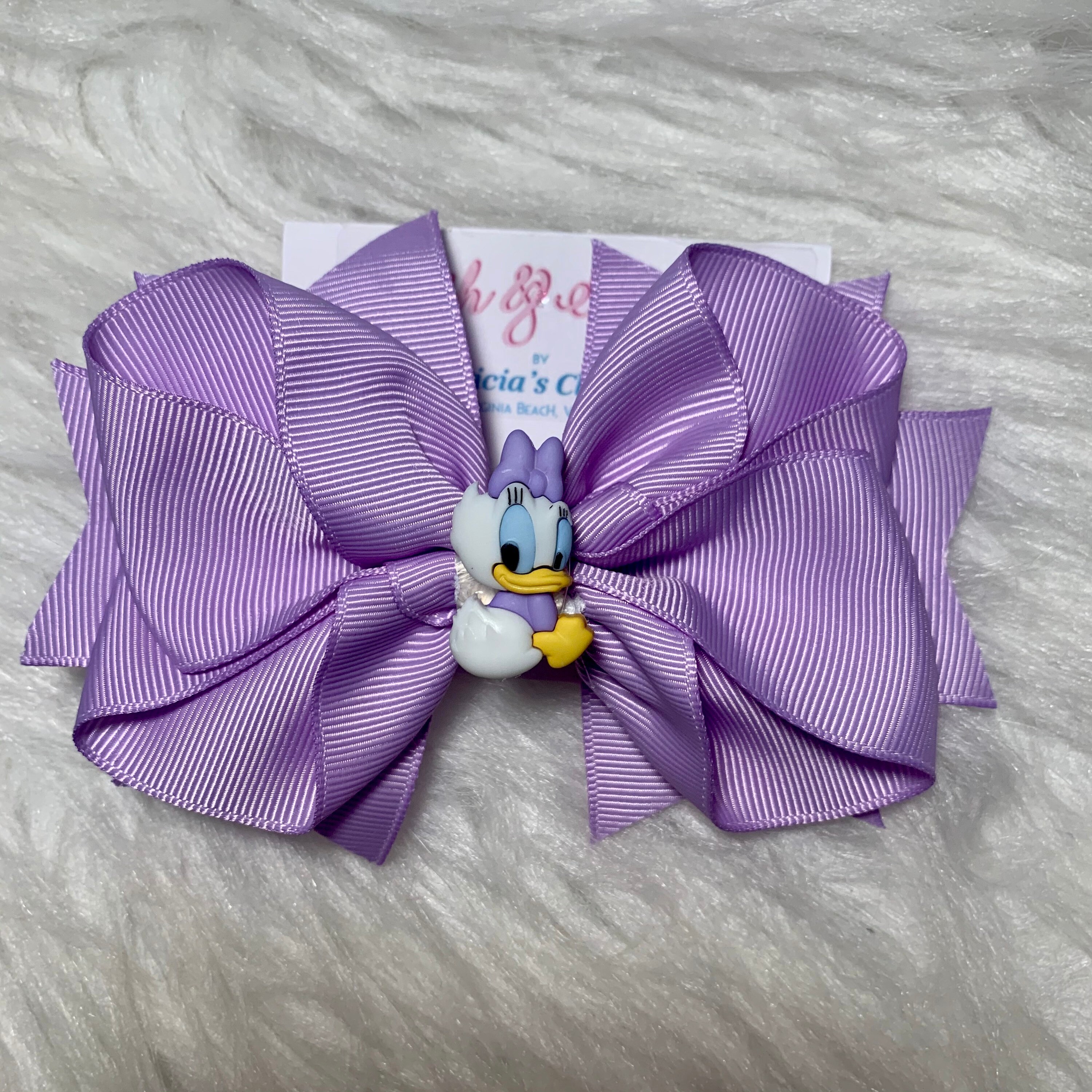 Disney Baby Daisy Duck Hair Bow Clip Barrette Headband Etsy