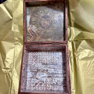 Caja steampunk personalizada, caja de madera personalizable con técnica mixta, decoración steampunk, ideas de regalo para hombres, regalo steampunk, joyero para él imagen 4