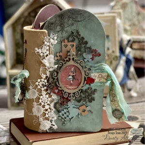 Álbum de fotos, Álbum Alicia regalo para ella, Álbum de fotos personalizado, Scrapbooking Alicia en el país de las maravillas libro de fotos, álbum de regalo, regalo para hija,