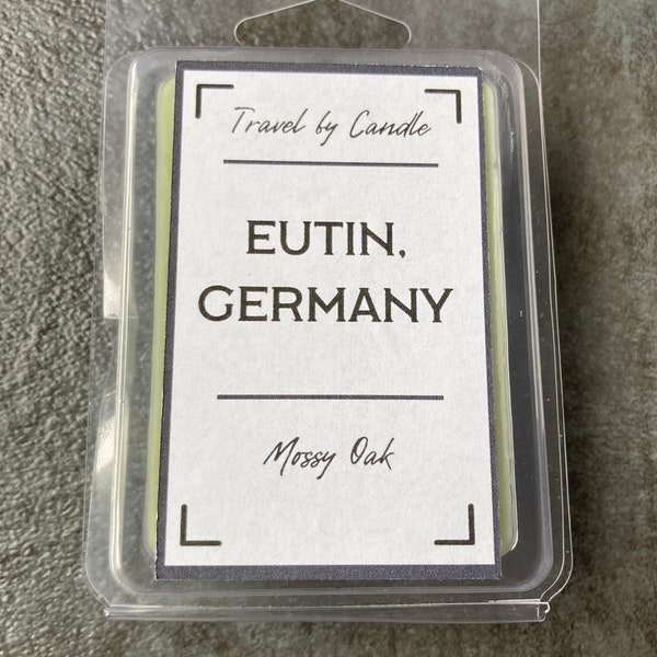 Eutin, Allemagne - Cire parfumée au soja, à la noix de coco et à la cire d'abeille Mossy Oak| Parfum naturel| Fondre la cire de noyau de chalet| Cadeau de vacances| Soins personnels| Mousse