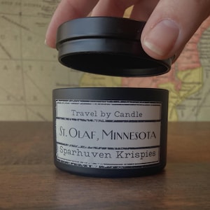 St. Olaf, Minnesota - Sparhuven Krispies| Cheesecake, Strawberry, and Chocolate| Golden Girls Inspired| Natural Candle|  Birthday Gift
