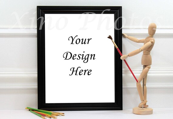 Black Frame Mockup Frame Download Digital Black Frame 8x10