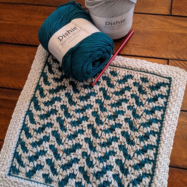 A Little Herring Dishcloth Crochet Pattern