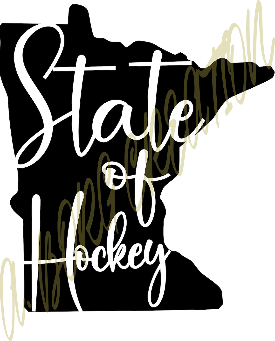 Minnesota State of Hockey SVG EPS PNG digital Download Etsy