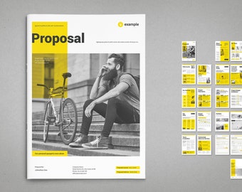 Modèle d'impression de proposition | Modèle InDesign