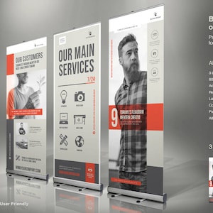 Business Roll-Up Banner | Rollup | InDesign Template