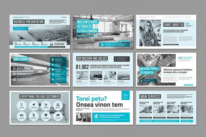 Presentation | Business Presentation | Slide Show Template | Indesign ...