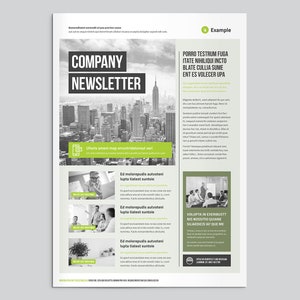 Newsletter Print Template | Zeitungspapier | InDesign-Vorlage