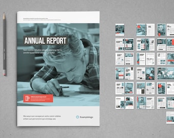Annual Report Print Template | InDesign Template