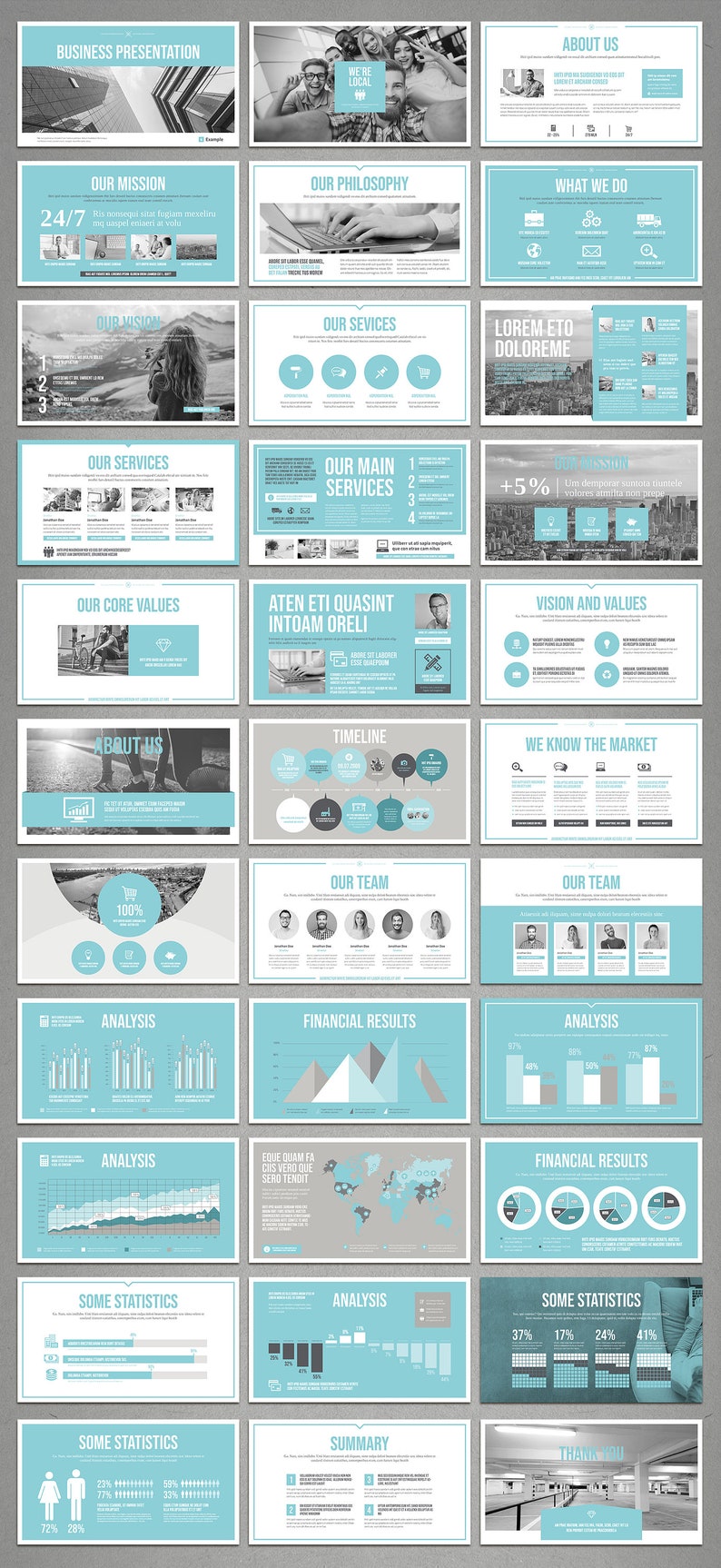 Slide Show Template | Indesign Template - Etsy