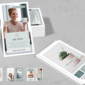 Sjablonen voor visitekaartjes | InDesign-| Telefoonkaarten