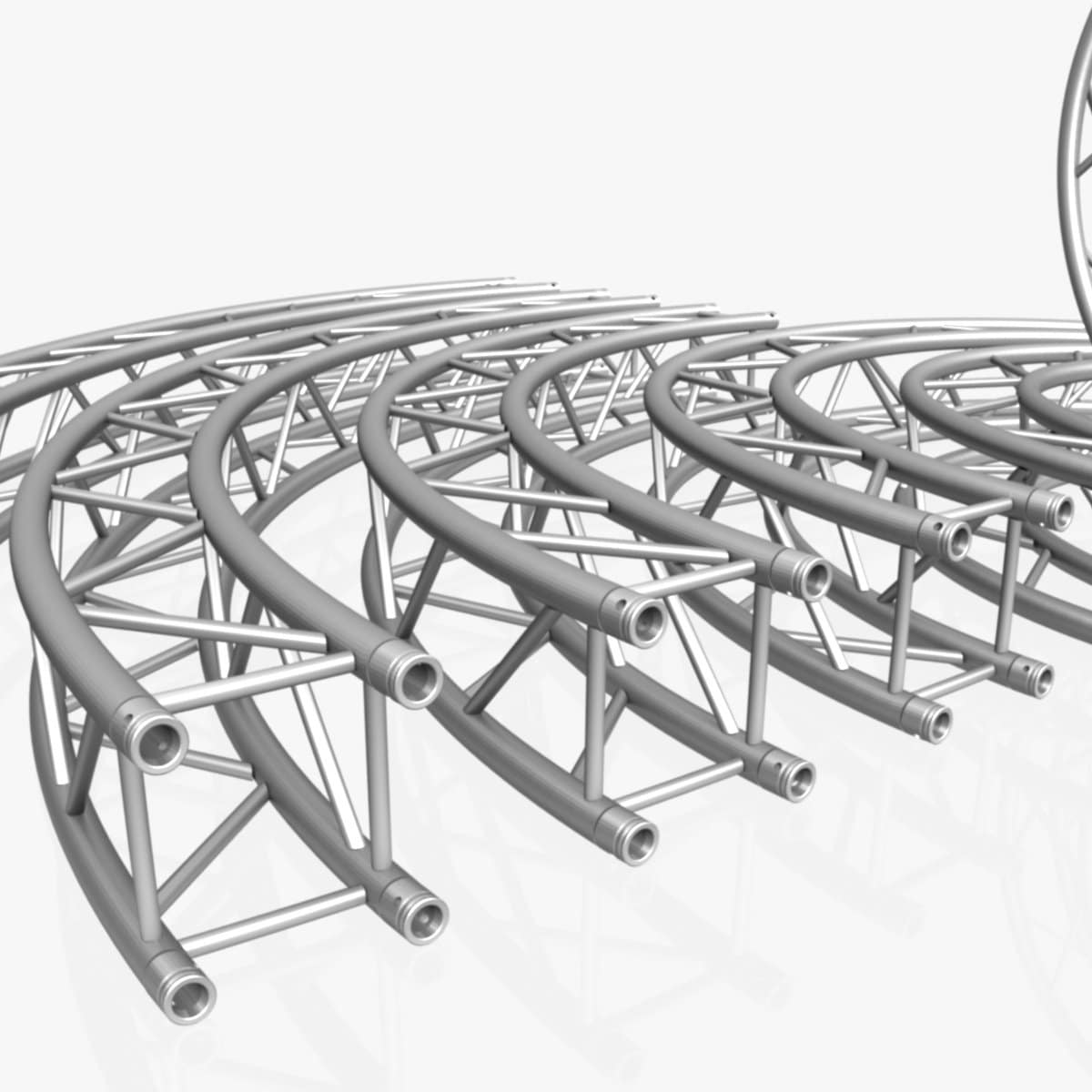 3d Circle Square Truss Modular Collection - 10 PCS Modulare