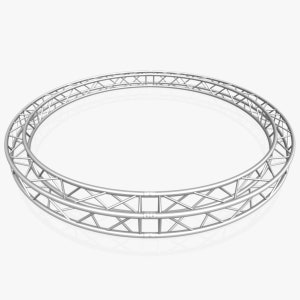 Circle Square Truss - Full diameter 400cm, 3d model