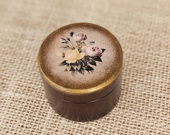 Custom Engagement ring box, Vintage style wooden ring box