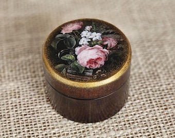 Custom Engagement ring box, Vintage style wooden ring box