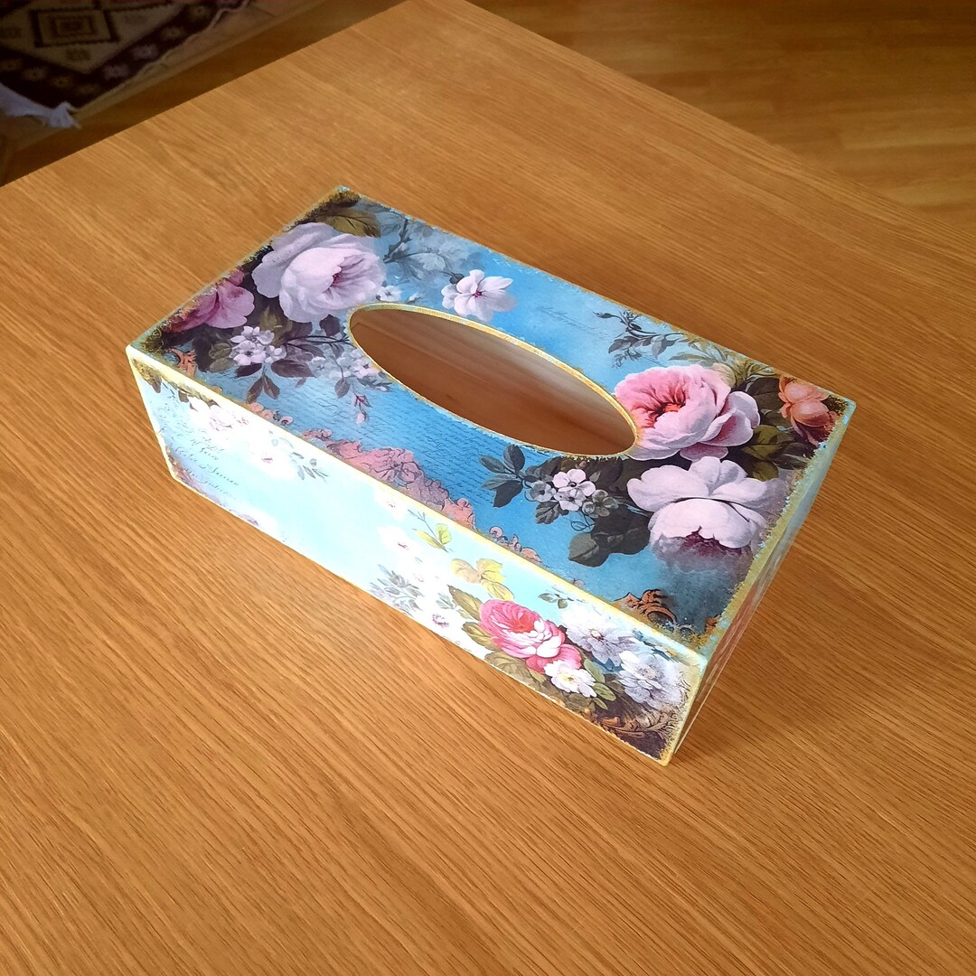 Tissue Box Cover Wood Tissue Box Holder in Victorian Style Etsy