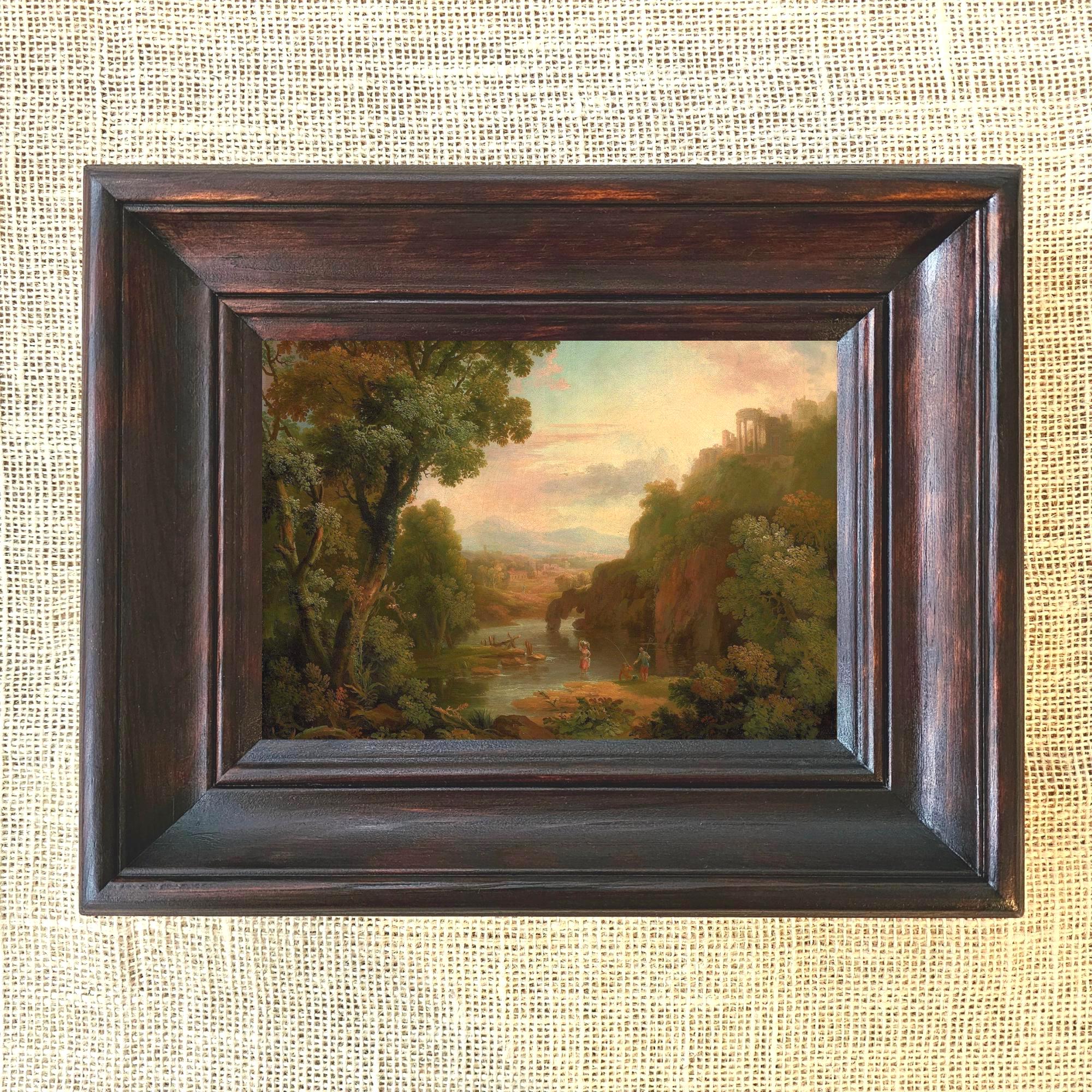 イタリア製　人物画 スケッチ風 木製フレーム イタリア製 人物画 スケッチ風 木製フレーム