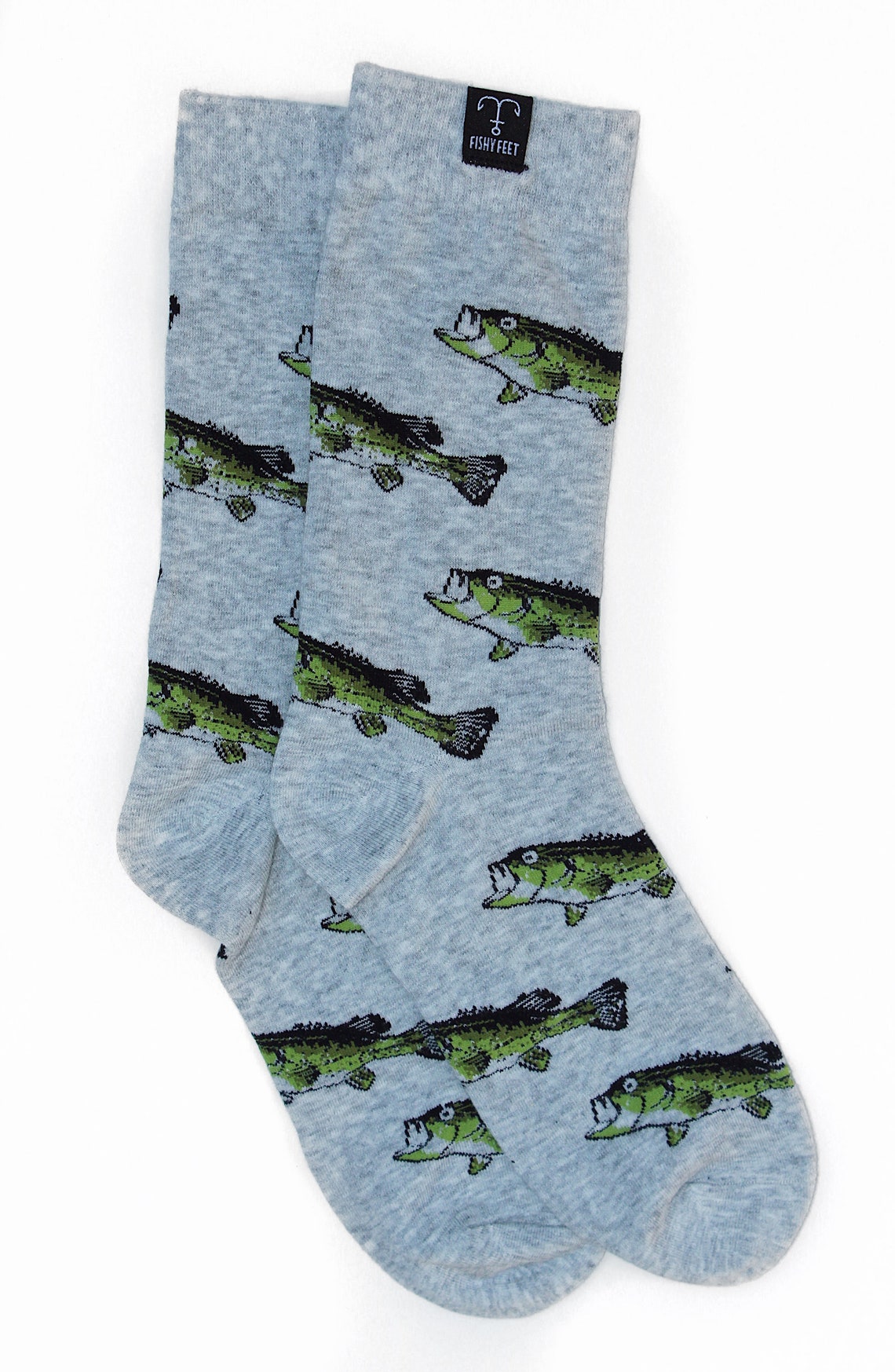 Fish Socks Bass Socks Fishing Socks Fisherman Socks Etsy