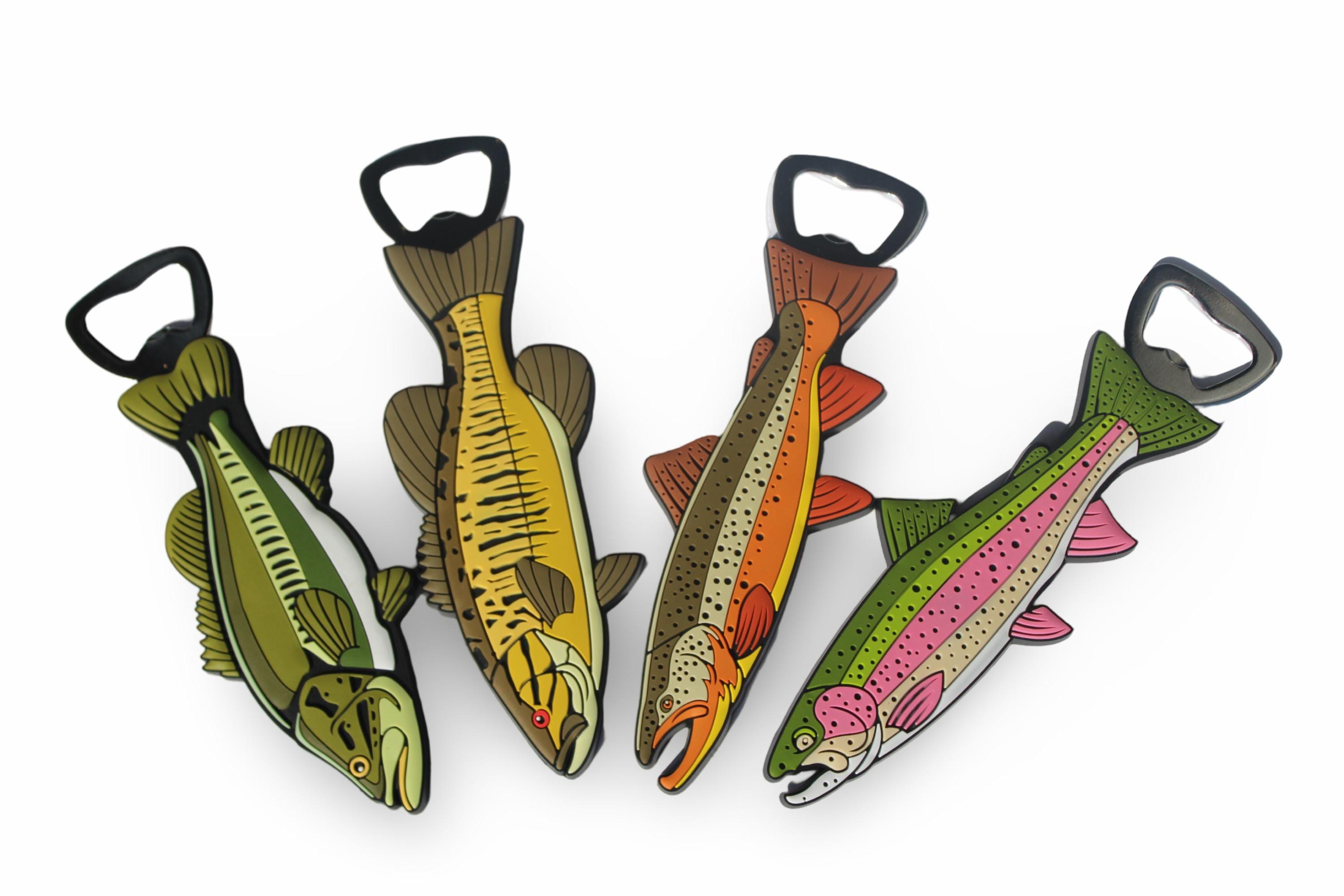 Fishing gift, Fish Bottle Opener, Fisherman, Gifts for him, Outdoors, Freshwater, Bass, Trout