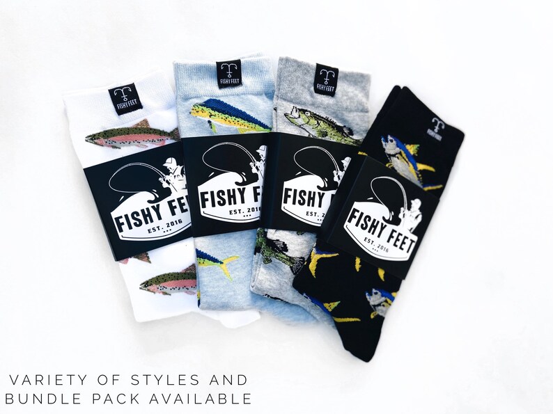 Fish Socks Bass Socks Fishing Socks Fisherman Socks Etsy