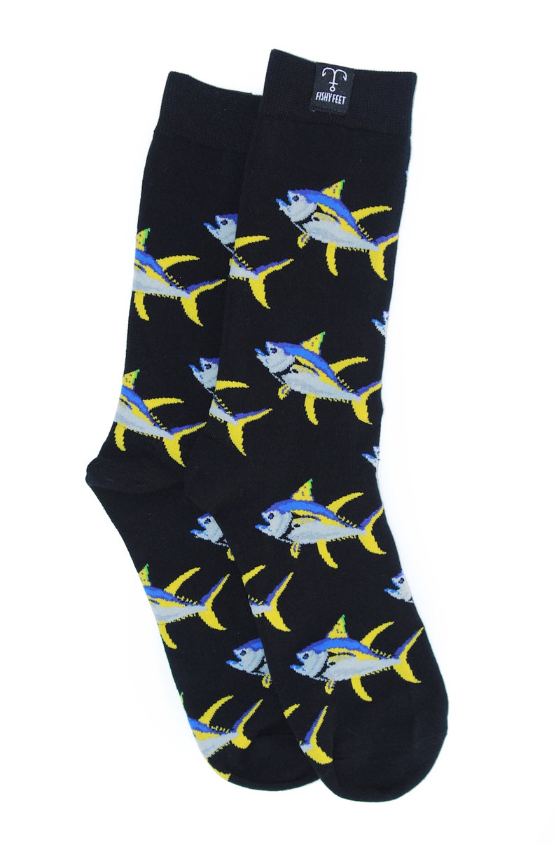 Fish Socks Tuna Socks Fishing Socks Fisherman Socks Etsy