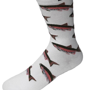 Fischsocken, Forellensocken, Angelsocken, Fischer, Angeln Geschenk, Herrensocken, fischige Füße