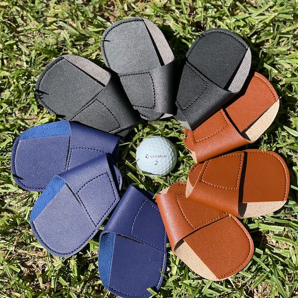 Golf gift, Golf, Head covers, Iron covers, golfing, golfing gifts