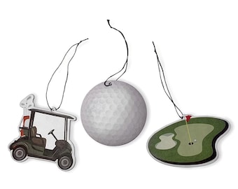 Golf Gift, Fresh Fairways, Golf, Air Fresheners (3 Pack) Golfing gift for men or women