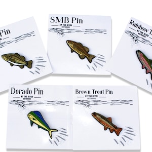 Fish Pins, Fishing Pins, Fishing gifts, saltwater fishing, Freshwater fishing