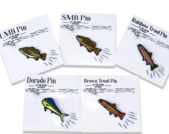 Fish Pins, Fishing Pins, Fishing gifts, saltwater fishing, Freshwater fishing