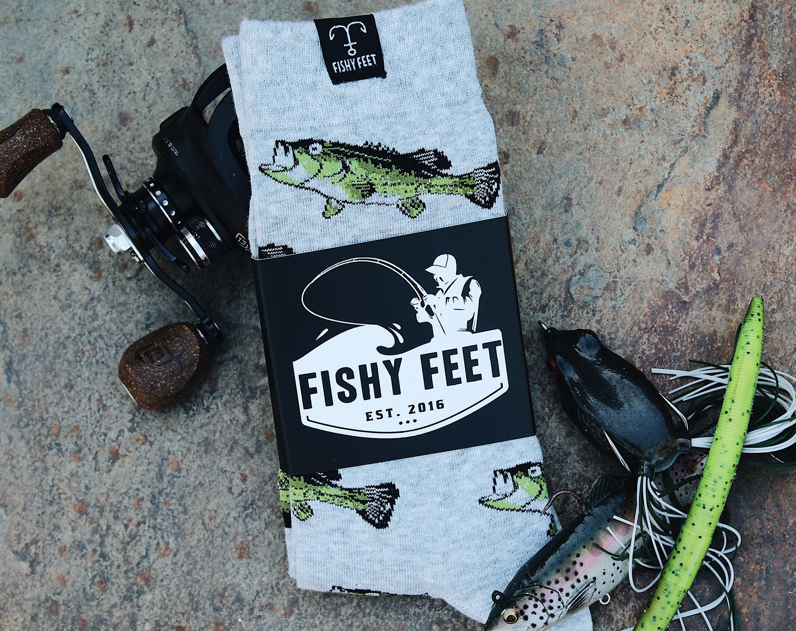 Fish Socks Bass Socks Fishing Socks Fisherman Socks Etsy