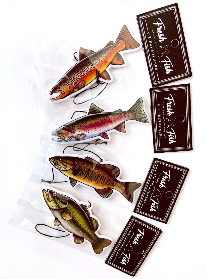 Fishing Gift Air Fresheners Fish Fresh Fish Fisherman Etsy