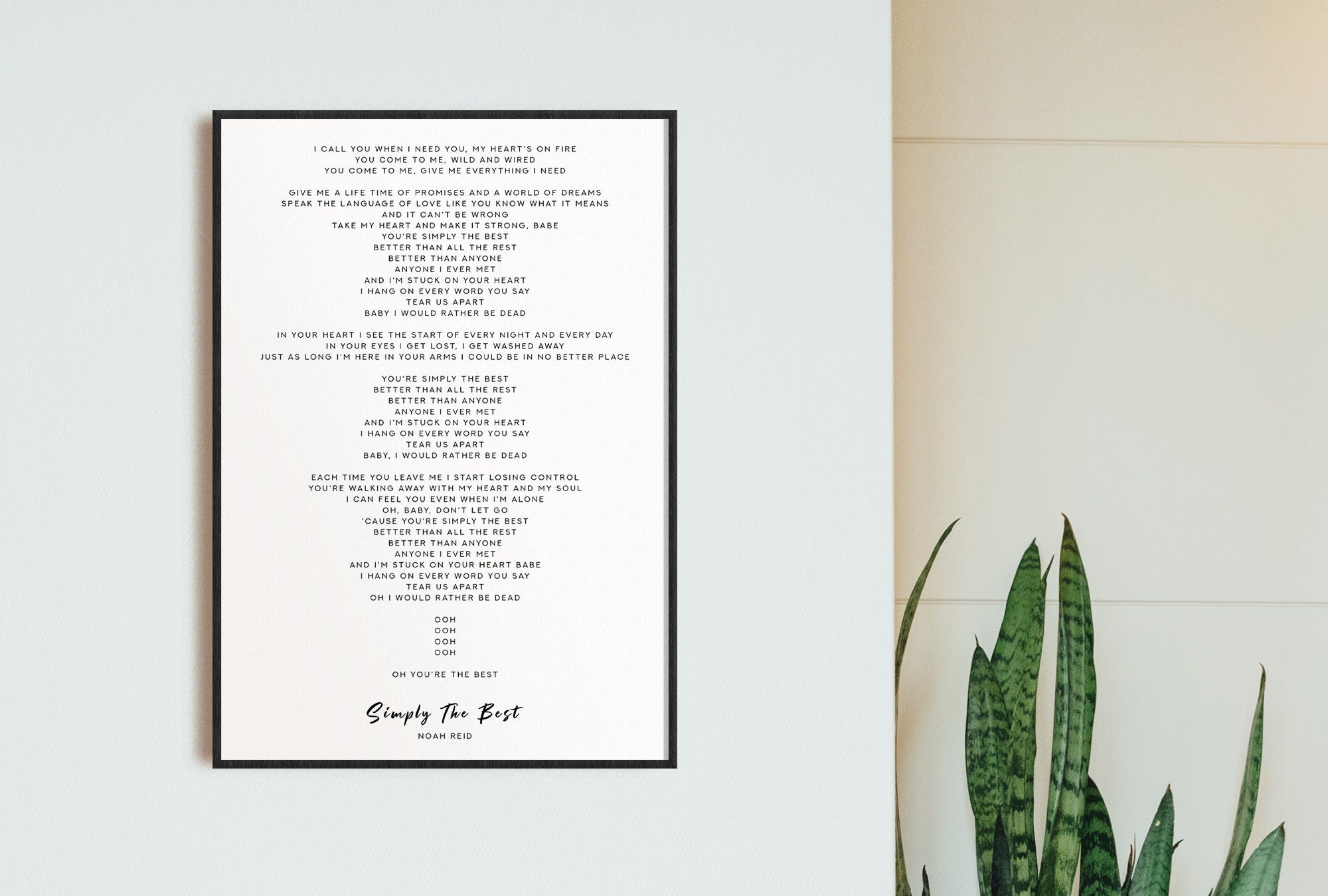 Simply the best lyrics schitt s creek print david etsy