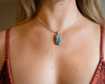 Oyster Turquoise 925 Pendant
