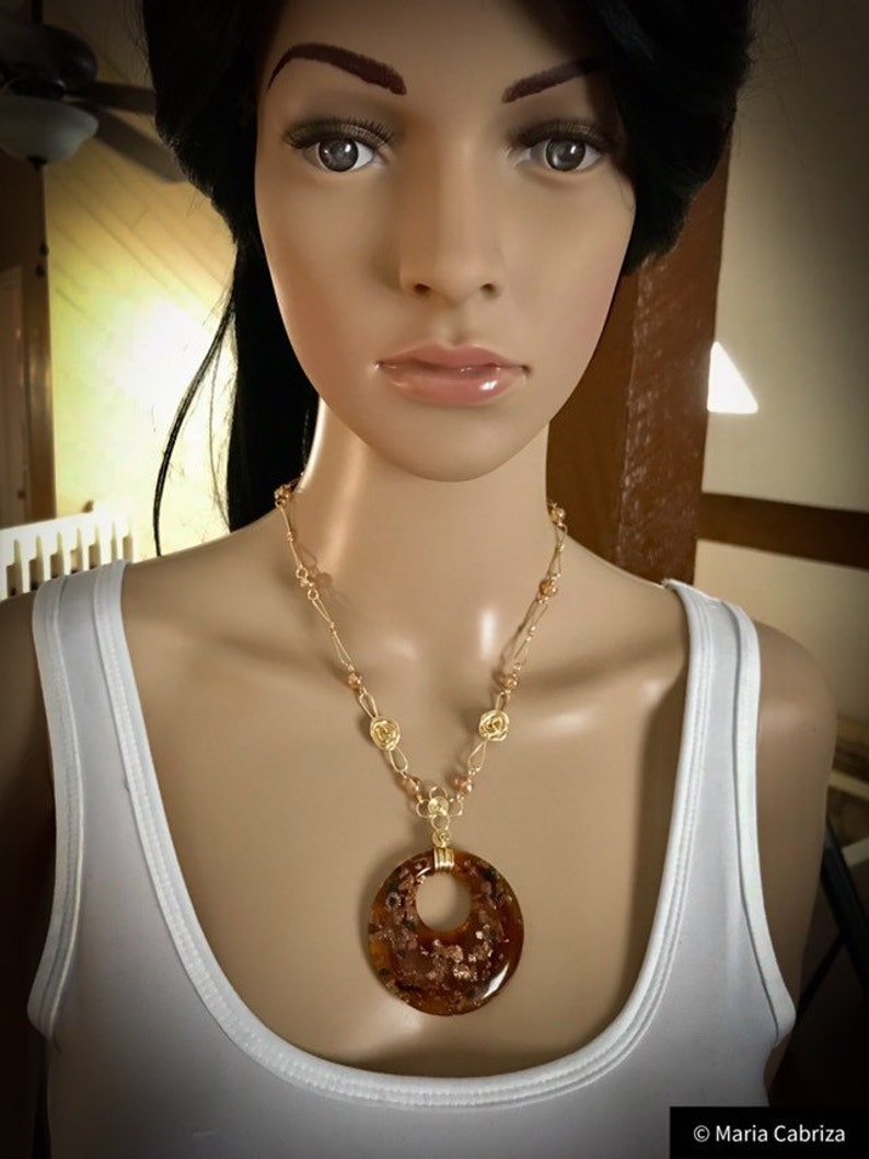 Jewelry Handmade Jewelry Gold and Amber Jewelry Set Wire Etsy